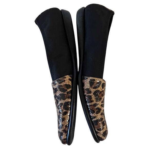 AEROSOLES Womens Trend Setter Slip-On Leopard /Black Flat COMFORT Shoes 9M - Picture 8 of 11